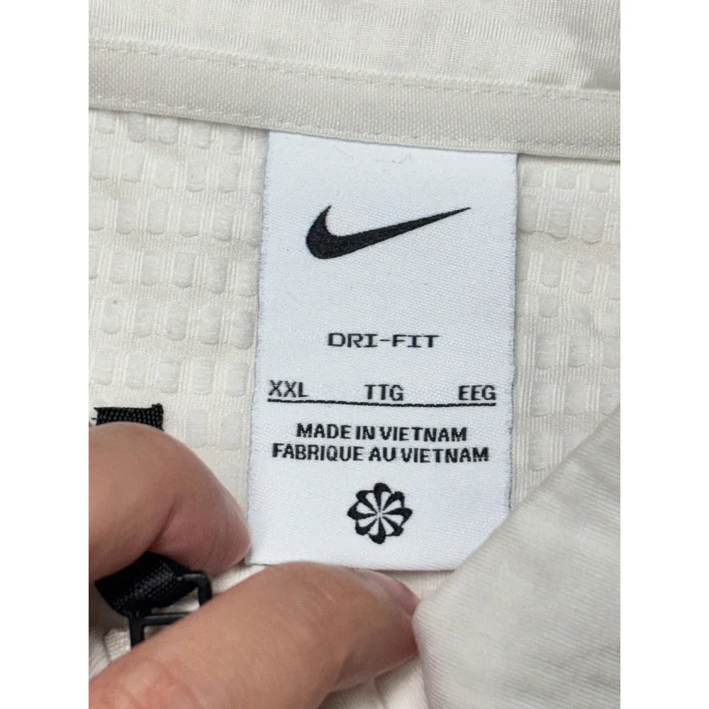 Nike Washington Wizards Dri-FIT 1/4 Zip Pullover White Mens XXL FD5837-110